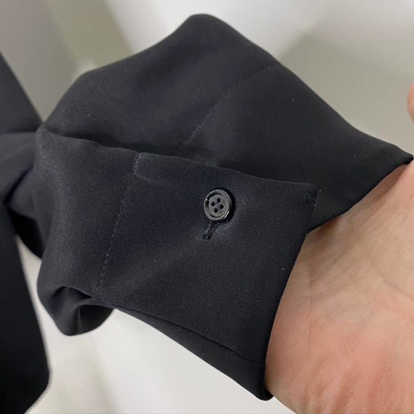 Calvin Klein 205W39NYC Satin Drape-Front Silk Cady top MADE IN ITALY - Picture 7 of 14